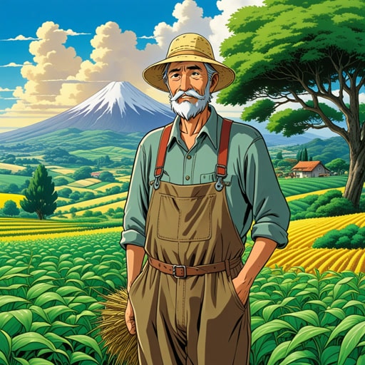 从前,有一个敬业的农民名叫约翰。每天,约翰都会在黎明前起床照料他的庄稼。他的辛勤工作和奉献精神促使该地区生长出最鲜艳和健康的植物。一天,一场严重的风暴威胁到了他的农场,但约翰迅速采取行动保护他的庄稼,使它们免遭破坏。他作为一个农民的成功不仅养活了他的家庭,还激励了社区中的其他人效仿他。