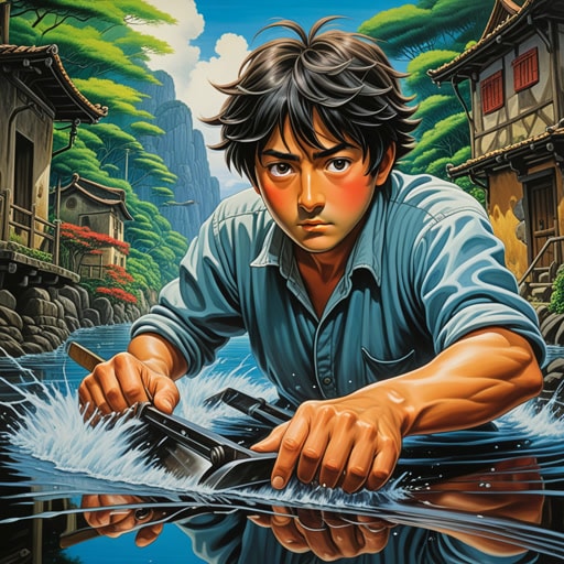 在最后时刻,杰克狂热地工作以完成他的杰作。他的手带着如此的热情和紧迫感移动,似乎时间本身在与他赛跑。每一笔都倾注了他的心血,创造了一个生动而迷人的场景,反映了他的内心动荡和决心。他那狂热的努力得到了回报,所有看到这幅画的人都赞不绝口。