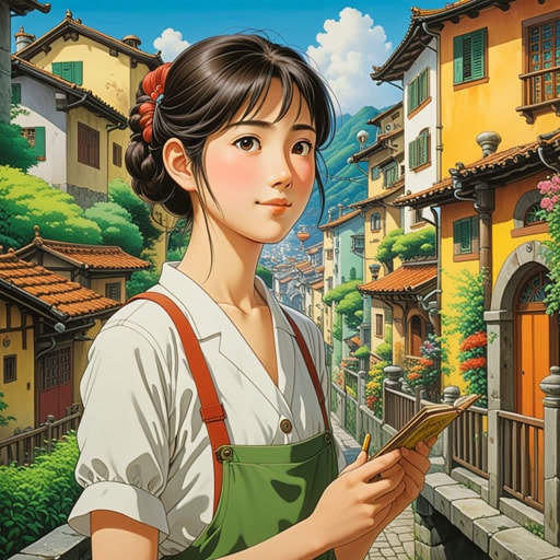 在一个小镇上,有一位以其绚丽画作闻名的艺术家。他的作品充满了鲜艳的色彩和精细的细节,使它们在每次展览中都脱颖而出。一天,他画了一幅面色特别红润的女子的肖像,反映了她的健康和活力。这幅画如此迷人,以至于它成为了镇上的热门话题。