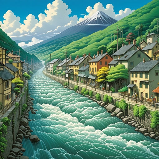 在一个小镇上,河流的流量是人们经常谈论的话题。一天,一位名叫亚历克斯的科学家来研究这个流量。他注意到,暴风雨后流量会急剧增加。这促使他开发了一个预测河流行为的系统,帮助小镇为洪水做准备。亚历克斯对流量的研究不仅帮助小镇避免了潜在的灾难,也引起了人们对理解自然流动重要性的关注。