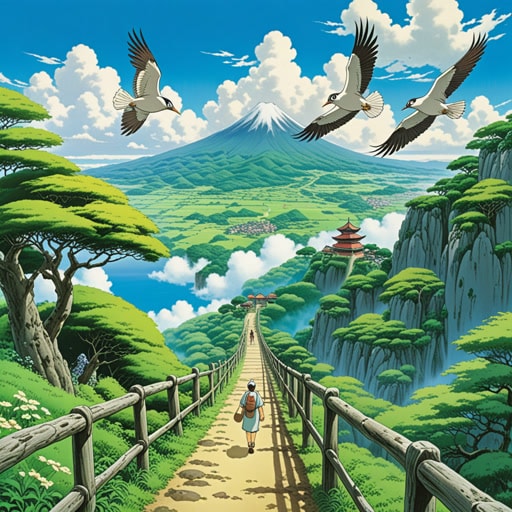 在广阔的天空中,一群鸟沿着它们指定的飞行路线飞行,这是一条它们世代相传的路径。这条飞行路线不仅仅是一条路线,而是一种传统,与祖先的联系。每年,它们都会回到同一条飞行路线,确保它们物种的延续。