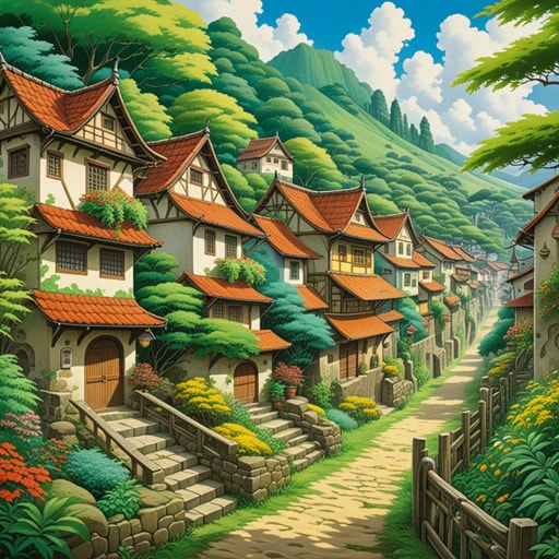 在一个小村庄里,有一位才华横溢的艺术家,他喜欢创作叶状图案。一天,他决定在市政厅的墙上画一幅壁画,展示各种叶状图案。随着壁画的进展,村民们对精细的叶状细节感到惊讶。这位艺术家的作品不仅美化了小镇,也激发了其他人欣赏叶子的自然美。