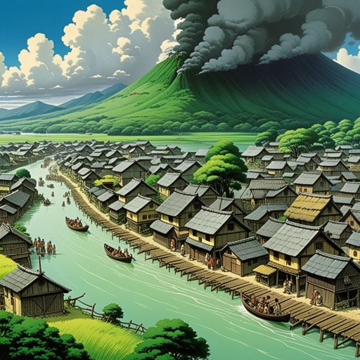 在一个小村庄里,住着一个以预言未来而闻名的老人。一天,他预言三天后将有一场大洪水。村民们起初持怀疑态度,但还是为灾难做了准备。第三天,一场巨大的洪水果然袭击了村庄,但由于老人的预言,每个人都安全并做好了准备。