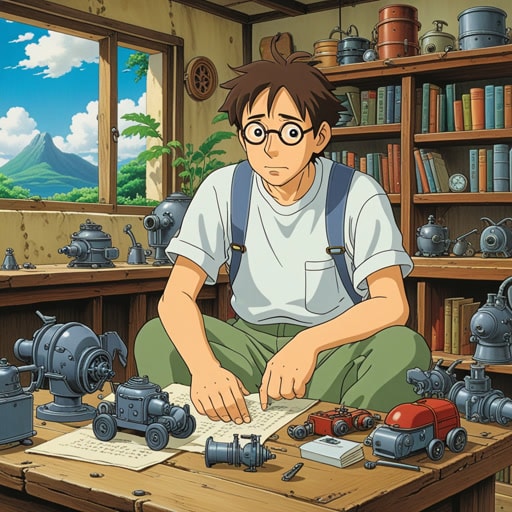 从前,在一个小镇上,有一个年轻的创造者名叫亚历克斯。他正在研究一项突破性的发明,但每次尝试都以失败告终。他尝试得越多,内心的挫败感就越强烈。一天,在又一次失败的实验后,他沮丧地大喊:‘为什么我不能让它成功?!’就在那时,一位智慧的老人走近他并说:‘有时候,重要的不是结果,而是过程。从失败中学习,再试一次。’受到这些话的启发,亚历克斯平静下来,继续他的工作,最终成功发明了他的作品。