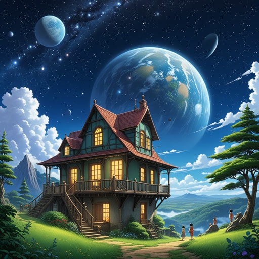 在一个遥远的星系中,有一个名为Zeta的星球。Zeta的居民对宇宙充满好奇,经常仰望星空。一天晚上,天空中出现了一道亮光,促使Zetans去调查。他们发现了一个新的星系,命名为‘谜’。这一发现不仅扩展了他们的知识,也使他们作为一个社区更加团结,共同的好奇心和探索将他们紧密联系在一起。