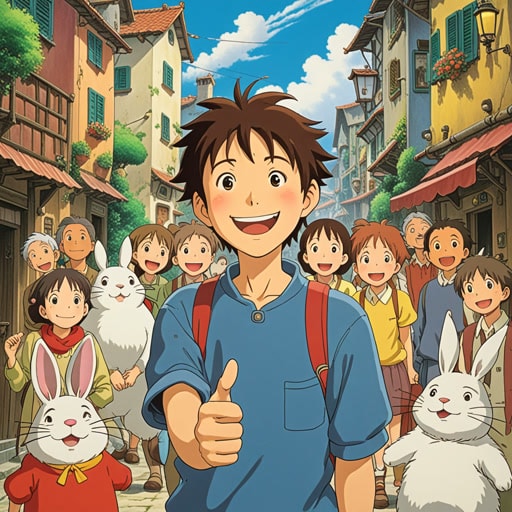 从前,在一个小镇上,有一个名叫杰克的男子,他总是快乐而善良。每次他离开时,他都会带着温暖的微笑说‘goodby’,让每个人都感到被爱和怀念。一天,当他要搬走时,整个小镇的人都聚集起来向他道别。他们知道他们会怀念他那快乐的‘goodby’。
