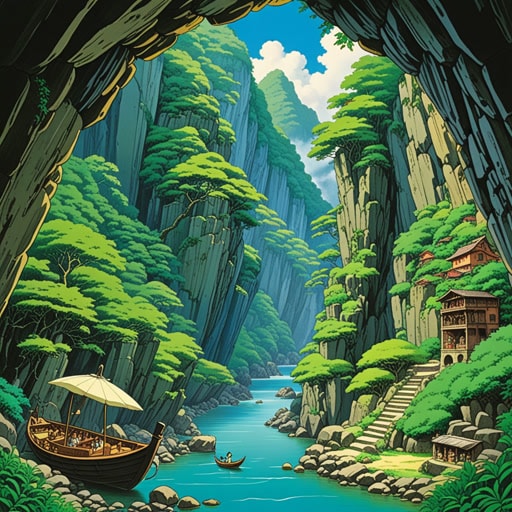 从前,在一个深邃的峡谷里,住着一个喜欢吃东西的人。他每天都会吃到不能再吃为止。一天,在探索峡谷时,他发现了一个隐藏的洞穴,里面装满了古代书籍。他决定贪婪地学习知识而不是食物。这个改变使他变得聪明并受到社区的尊敬。