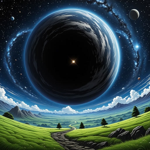 在遥远的星系中,有一个具有独特引力场的行星。这种引力如此强大,以至于它能够弯曲光线。来自地球的科学家前往那里研究这一现象。他们发现,这种引力是由行星中心的巨大黑洞引起的。这一发现彻底改变了我们对引力的理解。