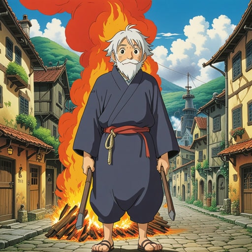 在一个小镇上,住着一个总是严厉看待世界的老头。一天,一个小男孩问他为什么总是显得那么严厉。老头冷酷地回答说,生活教会了他许多艰难的教训。他接着分享了一个故事,讲述了他曾经在一次火灾中失去了一切,从那以后,他就学会了以一种严厉的决心面对生活。