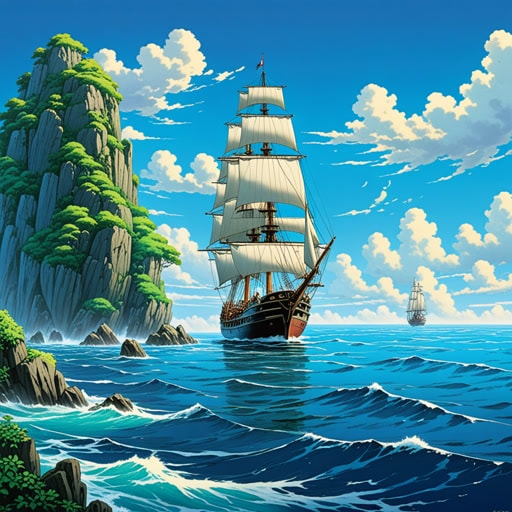 从前,有一个名叫杰克的航海家,他热爱探索广阔的海洋。一天,当他向地平线航行时,他发现了一个新岛屿。对于杰克来说,地平线一直是无限可能的象征,这次发现再次证明了这一点。他将这个岛命名为‘地平线的礼物’。