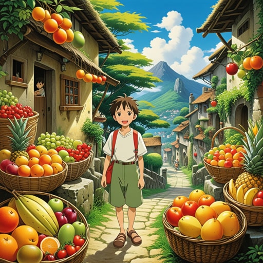 从前,在一个小村庄里,有一个总是饿着的男孩名叫杰克。一天,他听说有一种神奇的水果能满足任何饥饿。渴望尝试的杰克踏上了旅程。沿途,他遇到了同样饥饿的人们,并与他们分享食物。当他到达神奇水果所在地时,他意识到分享和帮助他人是真正满足饥饿的方式。