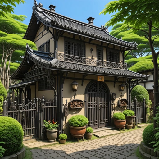 在一个小村庄里,有一位以精美铁艺闻名的老铁匠。他的作品装饰了许多家庭和公共场所。一天,一位年轻的艺术家访问了这个村庄,并被铁匠的作品所启发。艺术家画下了铁艺复杂的图案,并在后来的雕塑中使用了这些图案。铁匠的铁艺不仅美化了村庄,还激发了新一代艺术家的灵感。