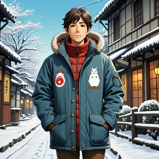 从前,在一个寒冷的冬天,杰克需要一件夹克来保暖。他找到了一件独特的夹克,不仅让他免受寒冷,还让他看起来很时尚。这件夹克成了他的最爱,他走到哪里都穿着它,使它成为了他身份的象征。