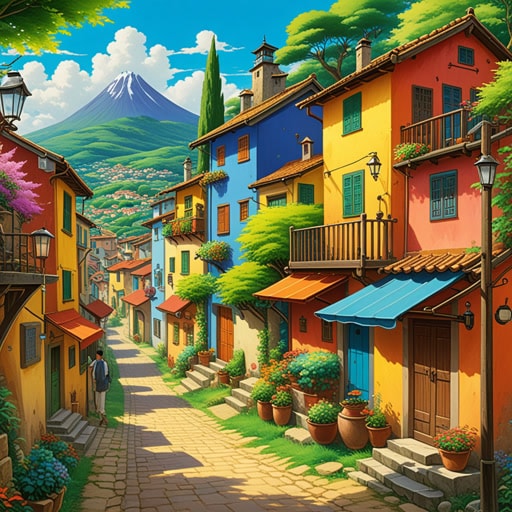 在一个小村庄里,有一只色彩鲜艳的松鸦,深受大家喜爱。一天,这只松鸦发现了一个闪亮的物品,决定将其带回巢中。这个迅速的行动引起了当地一位艺术家的注意,他被松鸦鲜艳的色彩和活泼的行为所启发。艺术家画了一幅美丽的松鸦画,这幅画在村庄里变得非常有名。