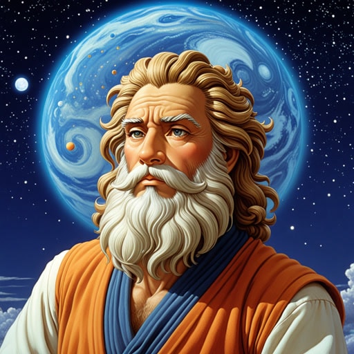 在古代,人们崇拜木星为众神之王。一天,好奇的天文学家Leo决定研究星空。他注意到一个明亮的物体似乎在改变位置。经过许多夜晚的观察,Leo意识到这是木星,太阳系中最大的行星。他的发现促使了对宇宙理解的新时代,木星成为了知识和力量的象征。