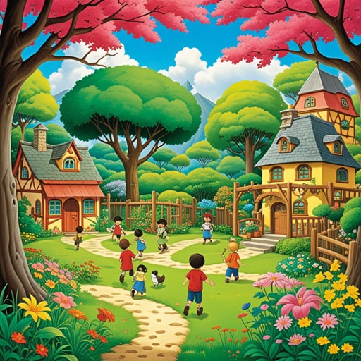 从前,在一个小镇上,有一个美丽的幼儿园叫做‘孩子的花园’。每天,孩子们都会来到这个神奇的地方学习和玩耍。幼儿园里摆满了五彩缤纷的玩具、书籍和一个大型游乐场。老师们既善良又关心,总是准备帮助孩子们探索周围的世界。一天,一个名叫莉莉的新孩子加入了幼儿园。她起初很害羞,但在新朋友和老师的帮助下,她很快就感到像在家一样。孩子的花园不仅仅是一个学习的地方,也是一个友谊开花和记忆形成的地方。