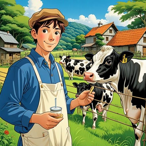 在一个小村庄里,有一个名叫约翰的奶农。约翰的奶牛产的牛奶富含乳糖。一天,一位科学家访问了这个村庄,并向约翰解释了乳糖及其在人类饮食中的重要性。受到这一知识的启发,约翰开始为那些对乳糖不耐受的人生产无乳糖牛奶,使他的奶牛场更加包容和成功。