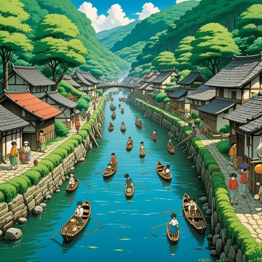 在一个小村庄里,有一个传统,每年节日之前,每个人都会在河里洗手。有一年,一个不熟悉习俗的旅行者不小心污染了水源。意识到自己的错误后,他很快了解到这个仪式的重要性,并帮助清理河流,恢复了水的纯净,让村民们可以洗手。