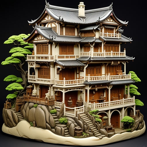 在一个小村庄里,有一位擅长雕刻象牙的老工匠。他的作品以其精细的细节和象牙的纯白色而闻名。一天,一位富商来到村庄,被老工匠的象牙雕塑深深吸引。商人委托了一件特别的作品,这件作品成为了镇上的谈资。老工匠迅速而熟练的工作不仅为他带来了名声,也突显了象牙的美丽。