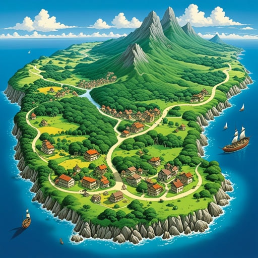 从前,一位名叫杰克的旅行者正在探索一片新土地。他有一张地图,上面标有所有隐藏的宝藏和秘密路径。当他按照地图前行时,发现了一个美丽的山谷,这个山谷在其他任何地图上都没有标记。这一发现使他声名远扬,他的地图也成为了一个传奇。