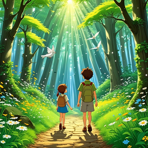 在快乐的五月,一个名叫杰克的小男孩被告知,如果天气好,他可以出去玩。当他走出去时,阳光明媚,鸟儿在歌唱。杰克觉得这个五月天是冒险的完美日子。他决定探索附近的森林,在那里他可能会找到一些隐藏的宝藏或遇到一些有趣的生物。当他深入探索时,他偶然发现了一朵他从未见过的小而多彩的花。他捡起它,突然,一个小仙女出现了,感谢他找到了她丢失的五月花。仙女给了杰克一个愿望,他希望五月有无尽的阳光和快乐。