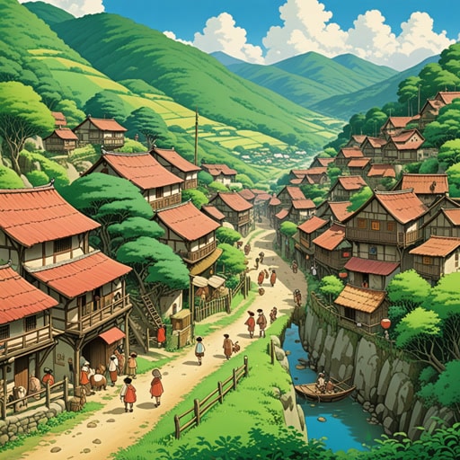 在一个名为米尔的小村庄里,每个人都过着简单的生活。一天,一个旅行者来到这里,声称这个村庄只是地图上的一个小点。尽管如此,村民们为自己的简单生活感到自豪,并且满足于他们所拥有的一切。