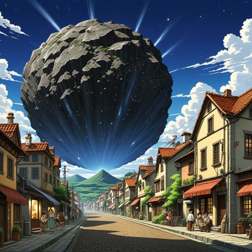 在一个小镇上,一道亮光划过夜空,紧接着是一声巨响。镇上的人们赶到现场,发现一块巨大的陨石嵌在地里。他们很快发现,这块陨石非同寻常;它含有能彻底改变能源生产的稀有元素。陨石的到来引发了一波科学研究,并将这个小镇变成了一个创新中心。