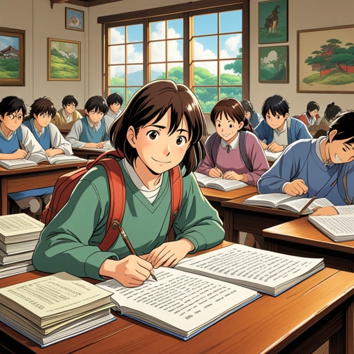 在学期中间,学生们面临着期中考试的挑战。约翰,一个勤奋的学生,为他的期中考试做好了充分的准备。他的努力得到了回报,他在所有考试中都取得了优异的成绩。这次期中考试的成功增强了约翰的信心,并激励他继续努力学习,为剩余的学期做准备。