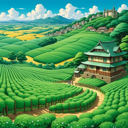 在一个小镇上,有一个著名的铸币厂,那里生产硬币。这个小镇还以其广阔的薄荷田而闻名,空气中弥漫着清新的薄荷香气。一天,一位旅行者来到这个小镇,对薄荷的香气和闪亮的新硬币感到惊讶。他决定用当地的薄荷制作一种新饮料,这种饮料变得非常受欢迎。小镇的铸币厂不仅铸造硬币,还创造了一种享受薄荷饮料的新传统。