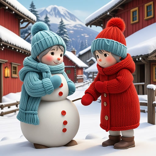 在一个下雪的村庄里,有一个名叫莉莉的小女孩,她喜欢在雪地里玩耍。她有一双特别的红色连指手套,是她祖母为她编织的。一天,当她在堆雪人时,莉莉丢失了一只手套。她很难过,但她的朋友们帮她找到了。从那天起,莉莉更加珍惜她的手套,知道它们不仅让她的手保持温暖,也让她的心感到快乐。