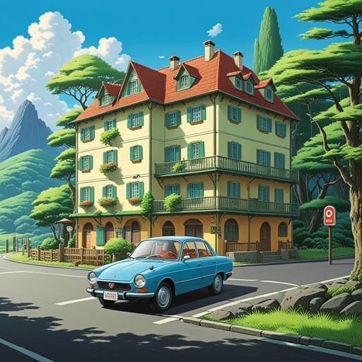 在一次公路旅行中,约翰和他的家人需要找个地方休息。他们在路边找到了一家汽车旅馆。这家旅馆虽然简单但舒适,有他们晚上好好休息所需的一切。第二天早上,他们精神焕发,继续他们的旅程,准备迎接新的冒险。