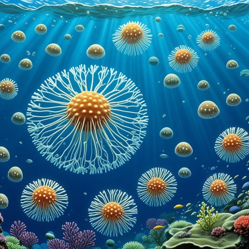 在广阔的海洋中,有一个名为米洛的小小多细胞生物。与单细胞生物不同,米洛拥有由各种特殊细胞组成的复杂结构。一天,一位科学家发现了米洛,并对他的多细胞特性感到着迷。这一发现促使了对多细胞生物进化的进一步研究,从而在生物学领域取得了突破性的见解。