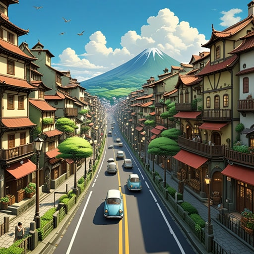 在一个设计独特的城市中,所有的道路都是多向的,允许交通在任何方向流动。这使得城市非常高效且易于导航。一天,一个不习惯这种自由的游客迷路了。但在当地人的帮助下,他很快意识到多向道路的美妙,并充分享受了他的旅程。