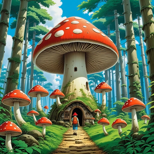 从前,在一个神奇的森林里,有一种特殊的蘑菇,能让人迅速增长。一天,一个好奇的男孩杰克发现了这种蘑菇并吃了它。突然,杰克开始以惊人的速度增长,成为了村子里最高的男孩。这种被称为'mushroom'的蘑菇,不仅改变了杰克的生活,也因其神奇的力量而在村子里闻名。