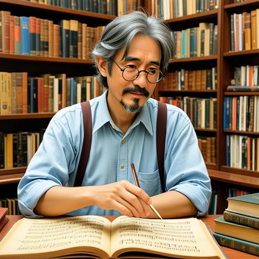 在大学图书馆的一个安静角落里,一位名叫史密斯博士的音乐学家正深陷于他的研究中。他对音乐的热爱使他探索各种音乐风格的起源。一天,在研究一份古老的乐谱时,他发现了一段已失传数百年的旋律。这一发现不仅丰富了音乐世界,也确立了史密斯博士作为顶尖音乐学家的地位。