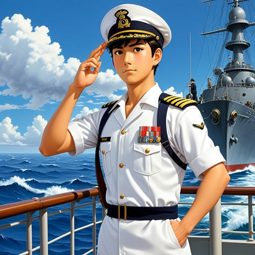 从前,有一个名叫杰克的年轻人梦想加入海军。他对海洋和祖国的热爱促使他入伍。经过严格的训练,杰克成为了一名熟练的水手和军官。一天,他的海军船遇到了一场猛烈的风暴。凭借他的迅速行动和领导能力,杰克引导船只安全地穿过了风暴,赢得了船员和上级的尊敬。他的海军生涯蓬勃发展,他成为了勇敢和奉献的象征。