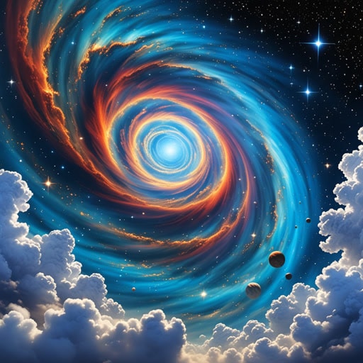 在浩瀚的宇宙中,存在着一个星云云团,一个旋转的气体和尘埃的集合体。这个星云区域是恒星的诞生地。一天,一位年轻的天文学家,被星云的美丽所吸引,决定研究它。他的研究导致了关于恒星形成的突破性发现,这一切都要归功于神秘的星云云团。