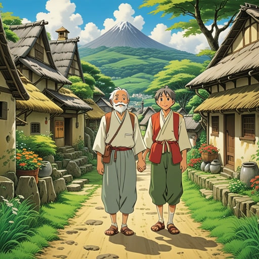 在一个小村庄里,住着一个老人,他有一个心爱的侄子。这个侄子以他的善良和智慧著称。一天,老人决定将自己的智慧传授给侄子,希望他能用这些智慧造福村庄。侄子认真倾听,并将这些知识用于改善村民的生活,这让他的叔叔感到非常骄傲。