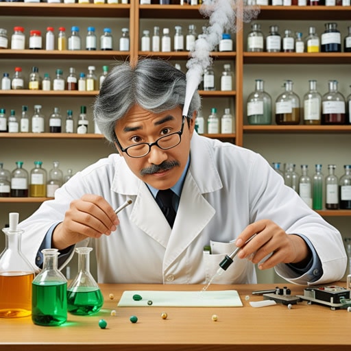 在一个小实验室里,一位化学家正在研究一个中和有害酸的项目。他小心地将碱与酸混合,观察着pH值向中和移动时的起泡反应。这个过程不仅中和了酸,还产生了一种安全的溶液以供处理。化学家中和的成功保护了环境免受潜在的危害。