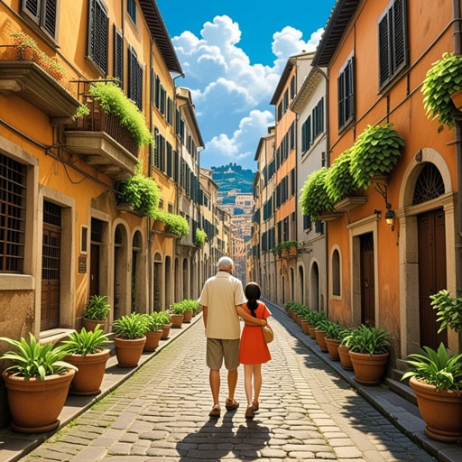 从前,有一位心地善良的叔叔名叫杰克。他非常爱他的侄女莉莉。每年,他都会带莉莉去一次特别的旅行。今年,他们决定去参观古老的罗马城。当他们漫步在历史悠久的街道上时,杰克分享了关于过去的故事,莉莉听得津津有味。每一次共同的经历都加深了他们之间的联系,莉莉永远记得叔叔的爱和关怀。