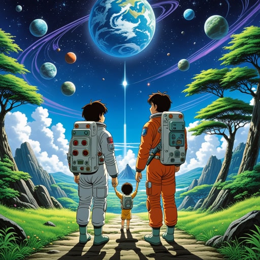 在遥远的星系中,存在着一个非人类的文明。这些非人类生物与人类进化不同,拥有独特的能力和外貌。他们通过心灵感应交流,并对宇宙有着深刻的理解。一天,一名人类宇航员意外降落在他们的星球上。非人类生物热情地欢迎他,并分享了他们的知识,开启了星际友谊的新纪元。