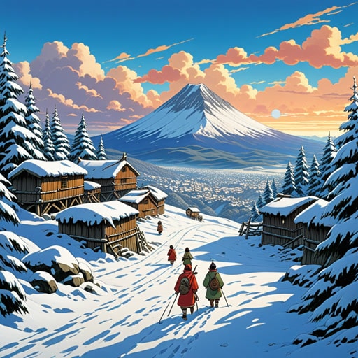 在北方那片永不融雪的土地上,住着一个以坚韧著称的部落。有一年冬天,北极光比以往任何时候都要明亮,促使部落庆祝他们的生存。北方严酷寒冷的环境教会了他们团结和力量的价值。