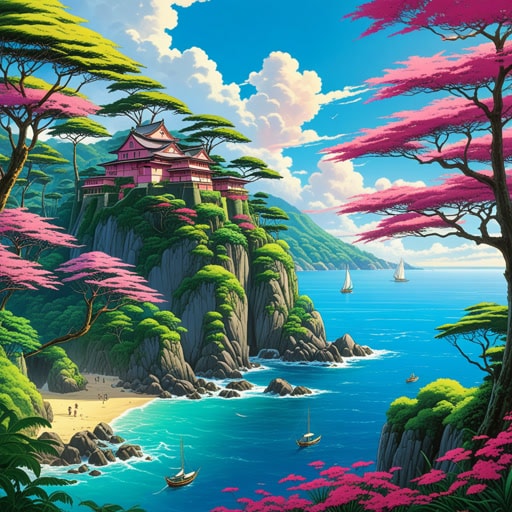在广阔的太平洋中,有一个神秘的地方叫做大洋洲。这是一个海洋向岛屿低语秘密,太阳用金色和粉红色绘制天空的地方。大洋洲的人民,以其充满活力的文化和古老的传统,与海洋和谐共存。一天,一位来自远方的年轻旅行者到达了大洋洲,寻求冒险和未知。当他探索茂密的森林和清澈的水域时,他发现了大洋洲真正的美丽,不仅在于它的风景,还在于其人民的温暖和好客。