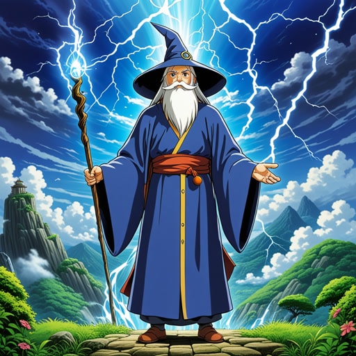 在一个魔法统治的国度里,住着一位全能的巫师。他的力量无人能敌,他能控制元素,治愈疾病,甚至改变时间。一天,一场大灾难威胁到了王国。巫师利用他的全能能力,平息了风暴,恢复了和平,拯救了这一天。