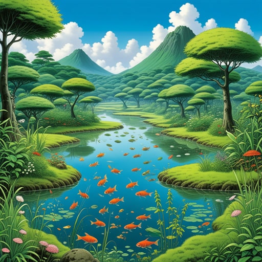在一个小池塘里,生活着各种各样的生物。从微小的单细胞生物到较大的多细胞生物,每个生物都在生态系统中扮演着重要的角色。一天,一位科学家来到这里研究这些生物。通过他的研究,他发现了每个生物是如何与其他生物相互作用的,形成了一个复杂的生活网络。这一发现不仅加深了我们对生物的理解,也强调了保护它们栖息地的重要性。