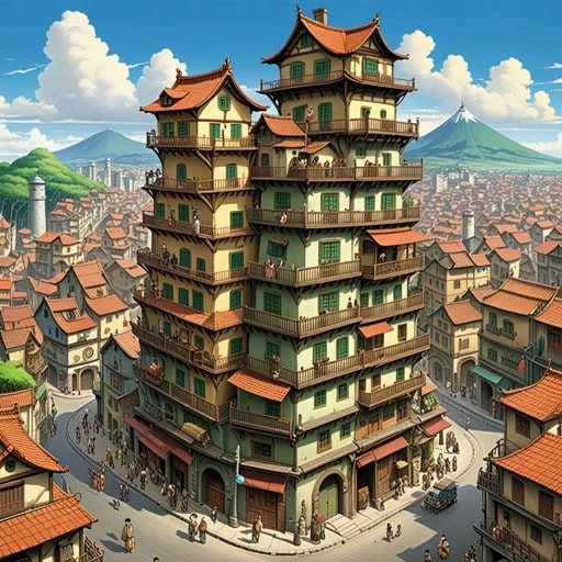 在一个小镇上,有一座以完美平衡著称的塔。一天,由于建筑材料的过重,塔开始危险地倾斜。镇上的人们齐心协力重新分配重量,防止了一场灾难。这次事件让每个人都认识到了在生活的各个方面保持平衡的重要性。