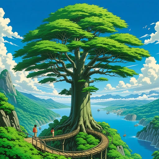 在一个空气稀薄的世界里,人们非常依赖氧气树产生的氧气。这些树因其能够产生氧气而独一无二,是社区的生命线。一天,一位名叫Alex的年轻科学家发现了一种增强这些树木氧气生产的方法,确保了未来几代人稳定的氧气供应。