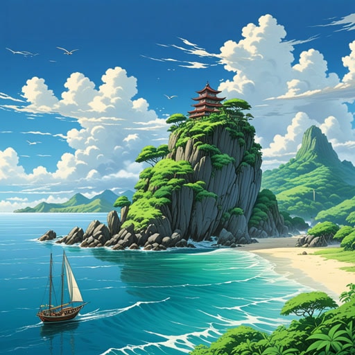 在广阔的太平洋中,有一个以和平宁静氛围著称的小岛。岛民们与自然和谐共处,尊重周围环境的宁静。一天,一场风暴威胁要打破他们平静的生活,但岛民们深知太平洋的和平,设法保持冷静,安全地度过了风暴。
