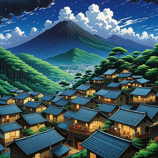 在一个小村庄里,雨季时屋顶上的雨声是一种常见的声音。一天晚上,随着雨声越来越大,一群村民围坐在火堆旁,分享故事和笑声。雨点的轻敲声成为了他们温暖对话的舒适背景,提醒他们自然节奏的美丽。