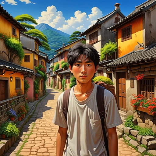 在一个小村庄里,有一位以独特的色素沉着技术闻名的画家。他的画作色彩鲜艳,充满生机。一天,一位神秘的旅行者请他画一幅色彩最美丽的肖像。画家不辞辛劳,使用各种颜料创作了一幅杰作。最终的作品是一幅令人惊叹的肖像,通过其丰富的色素沉着捕捉了美的本质。